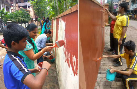Manipal School cleanliness drive